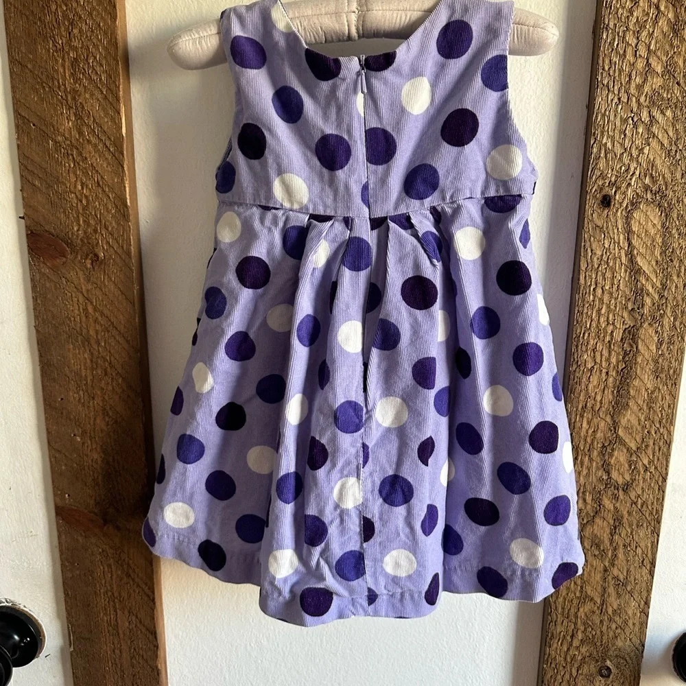 Place Retro Large Polka Dot Corduroy Dress Purple 24 Months Toddler Baby Girl